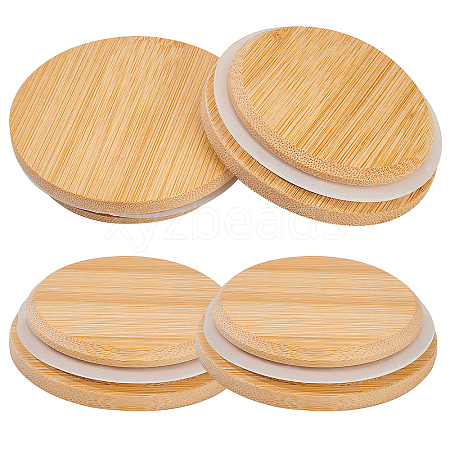 Gorgecraft Wooden Jar Lids AJEW-GF0004-90A-1