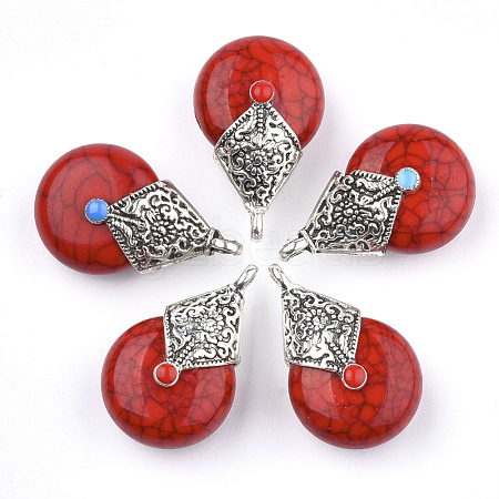 Resin Pendants RESI-T022-15C-1