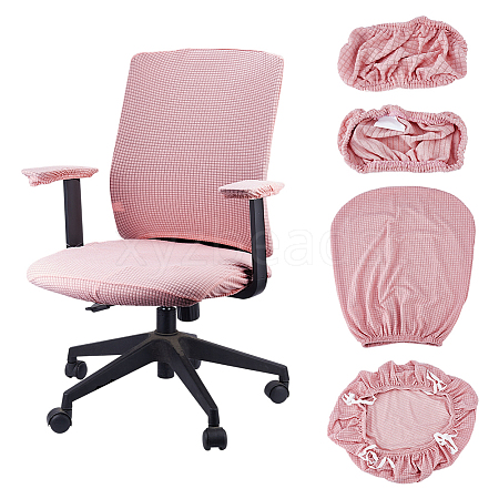 Polyester Chair Pad & Back & Handrail Cover Sets AJEW-WH0077-049C-1