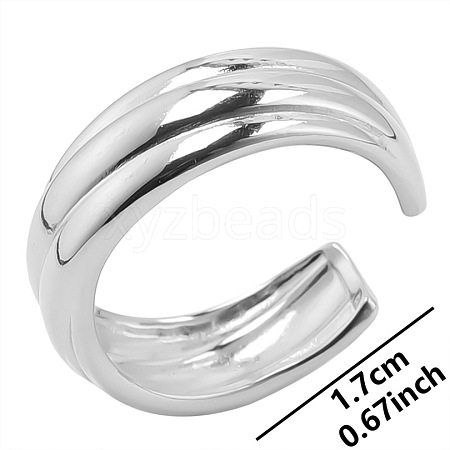 Non-Tarnish Vintage Stainless Steel Irregular Couple Rings FR4578-1-1