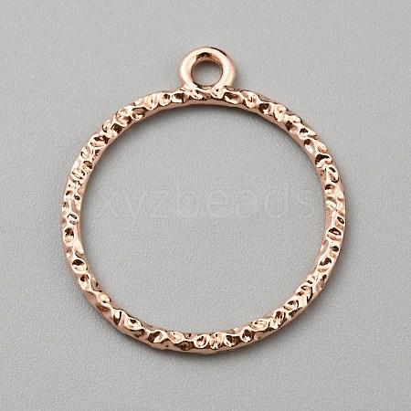 Alloy Open Back Bezel Pendants FIND-TAC0017-41C-RG-1