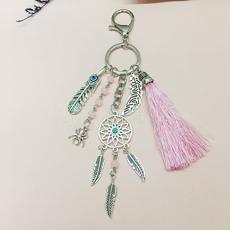 Alloy Feather Keychains PW23030907983-1