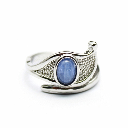 Eye of Horus Natural Kyanite Cuff Rings PW-WG75D57-04-1