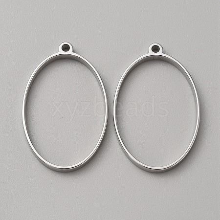 304 Stainless Steel Open Back Bezel Pendants FIND-WH0152-123C-1