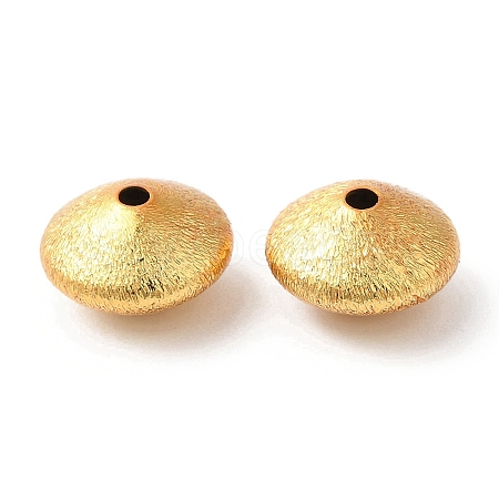 Brass Textured Beads KK-L155-10C-G-1