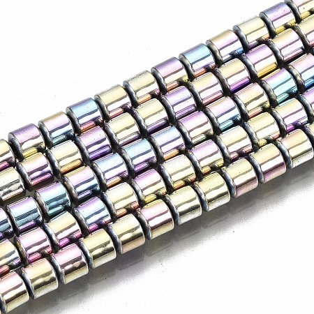 Electroplate Non-magnetic Synthetic Hematite Beads Strands G-T114-62-05-1