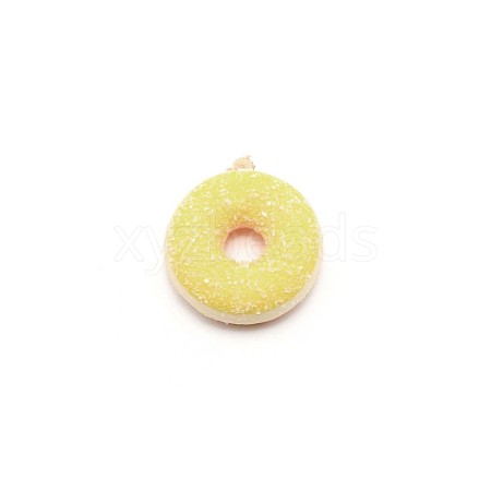 PU Imitation Doughnut Pendant Decorations FIND-WH0094-68C-1