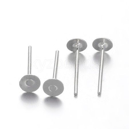 Rack Plating Iron Ear Studs Findings IFIN-M029-06P-NR-1