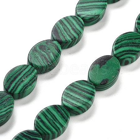 Synthetic Malachite Beads Strands G-P559-B07-01-1