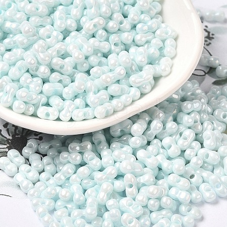Opaque Colours Luster Glass Seed Beads SEED-B001-01A-02-1