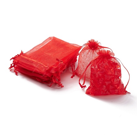Organza Gift Bags with Drawstring OP-R016-9x12cm-01-1