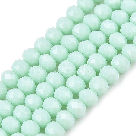Opaque Solid Color Imitation Jade Glass Beads Strands LS-EGLA-A044-P3mm-D14-1