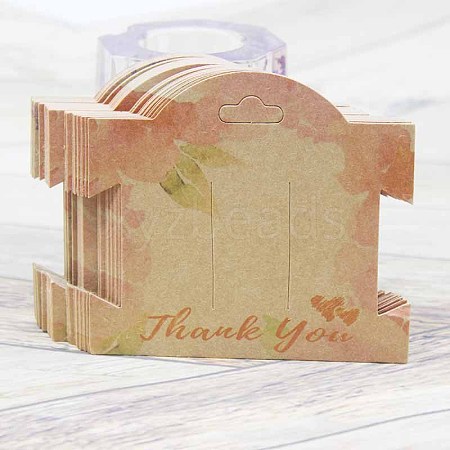 Paper Hair Clip Display Cards CON-PW0001-140B-02-1