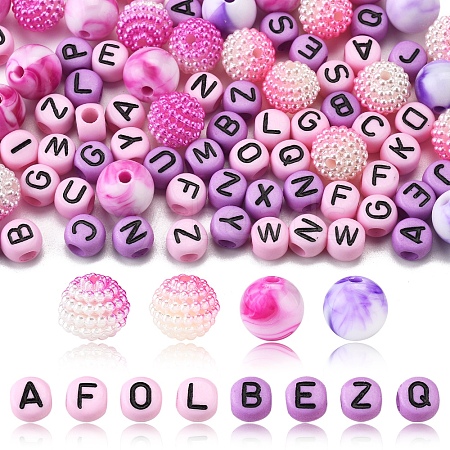 244Pcs Imitation Acrylic Beads Kits OACR-FS0004-07B-1
