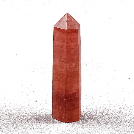 Point Tower Natural Strawberry Quartz Home Display Decoration PW-WG04107-30-1