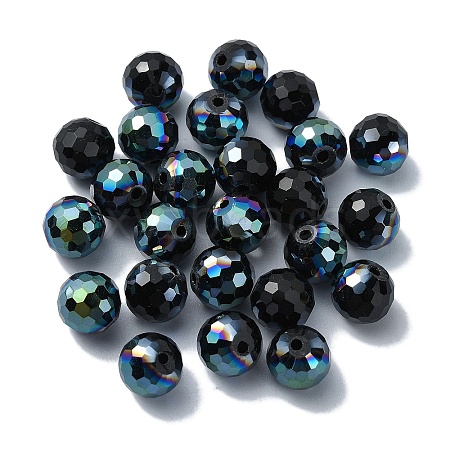 Half Plated Glass Beads EGLA-P059-02A-HP01-1