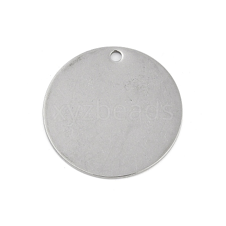 304 Stainless Steel Stamping Blank Tag Pendants STAS-M090-02P-1