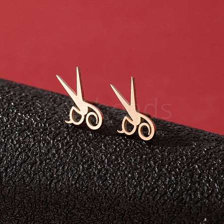 Stainless Steel Small Animal Stud Earrings for Women PW-WG87B69-23-1