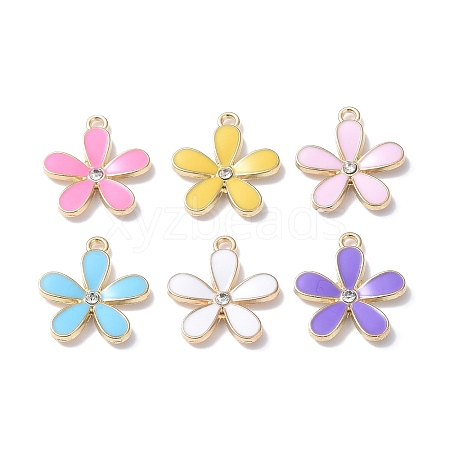 Alloy Enamel Pendants ENAM-O049-02G-1