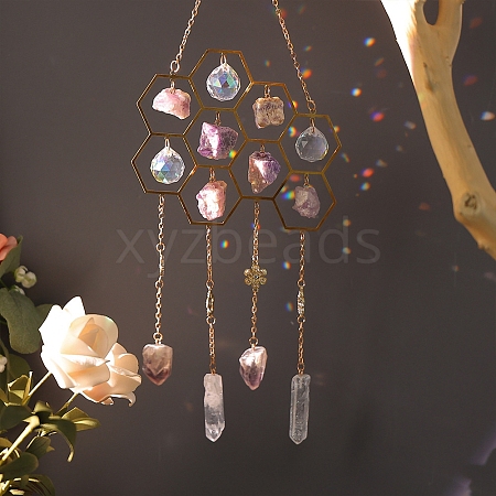 Teardrop Glass Suncatchers PW-WG4BE12-01-1