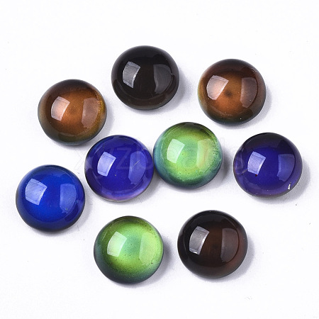 Translucent Glass Cabochons GLAA-T023-03C-1