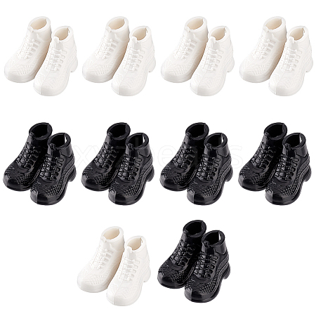 Olycraft 20Pcs 2 Colors PVC Plastic Doll Sneakers Shoes DIY-OC0010-84-1