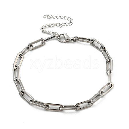 Non-Tarnish 304 Stainless Steel Cable Chains Bracelets for Men & Women BJEW-D042-20P-1