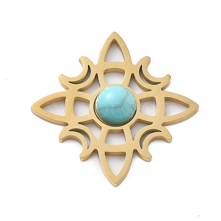 Synthetic Turquoise Pendants LS-STAS-I327-14G-05-1