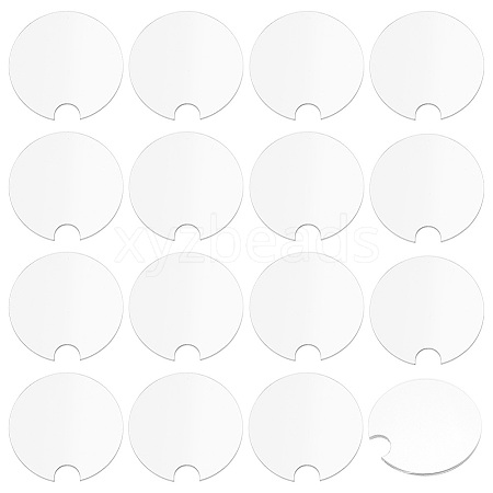 BENECREAT 16Pcs Acrylic Blank Tumbler Topper TACR-BC0001-13-1