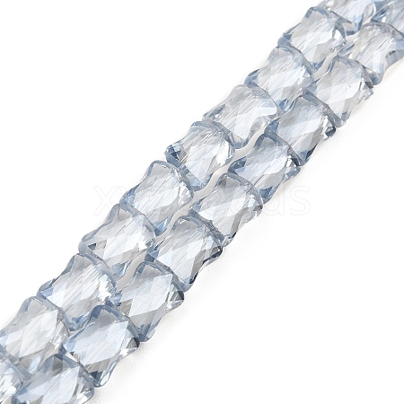 AB Color Plated Transparent Glass Beads Strands EGLA-P051-06A-A03-1