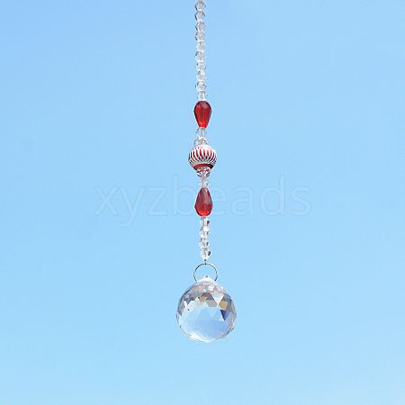 Crystal Glass Sun Catcher Pendant PW-WGA4FA9-03-1