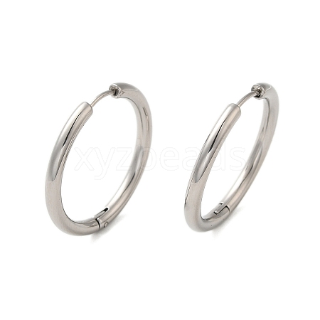 Non-Tarnish 304 Stainless Steel Hoop Earrings EJEW-P177-P-27-1