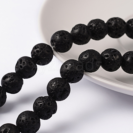 Natural Lava Rock Beads Strands LS-g434-9A-1
