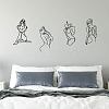 Translucent PVC Self Adhesive Wall Stickers STIC-WH0016-002-3