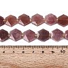 Natural Red Hematoid Quartz Beads Strands G-N368-01A-12-5