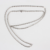 Tarnish Resistant 304 Stainless Steel Cable Chains for Necklace Making X-STAS-P045-05P-2