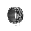 Titanium Steel Totem Finger Rings for Men WGDF4AB-72-2