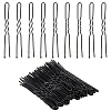 100Pcs Hair Accessories Iron Hair Forks Findings OHAR-SC0001-08-1