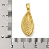 Teardrop Ion Plating(IP) 304 Stainless Steel Pendants STAS-U024-05G-3