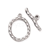 Non-Tarnish 304 Stainless Steel Toggle Clasps STAS-A067-02P-1