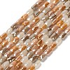 Electroplate Glass Beads Strands EGLA-P065-02A-2
