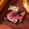 Dragon Alloy Rhinestones Brooches JEWB-S022-09C-1