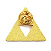 Golden Alloy Brooch JEWB-Z008-03G-2