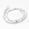 Natural Howlite Bead Strands G-G735-66F-6mm-2