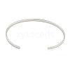 Non-Tarnish Textured 304 Stainless Steel Wrap Cuff Bangle for Women BJEW-P331-19P-3