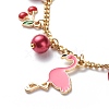 Alloy Enamel Charm Bracelets BJEW-JB08707-6