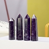 Tower Natural Lepidolite/Purple Mica Stone Home Display Decoration PW-WG15957-01-3