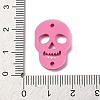 Skull Opaque Acrylic Connector Charms OACR-B027-02B-3