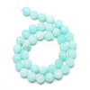 Natural White Jade Bead Strands X-G-R297-8mm-56-2