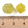 Natural Olive Jade Carved Beads G-NH0001-11-3